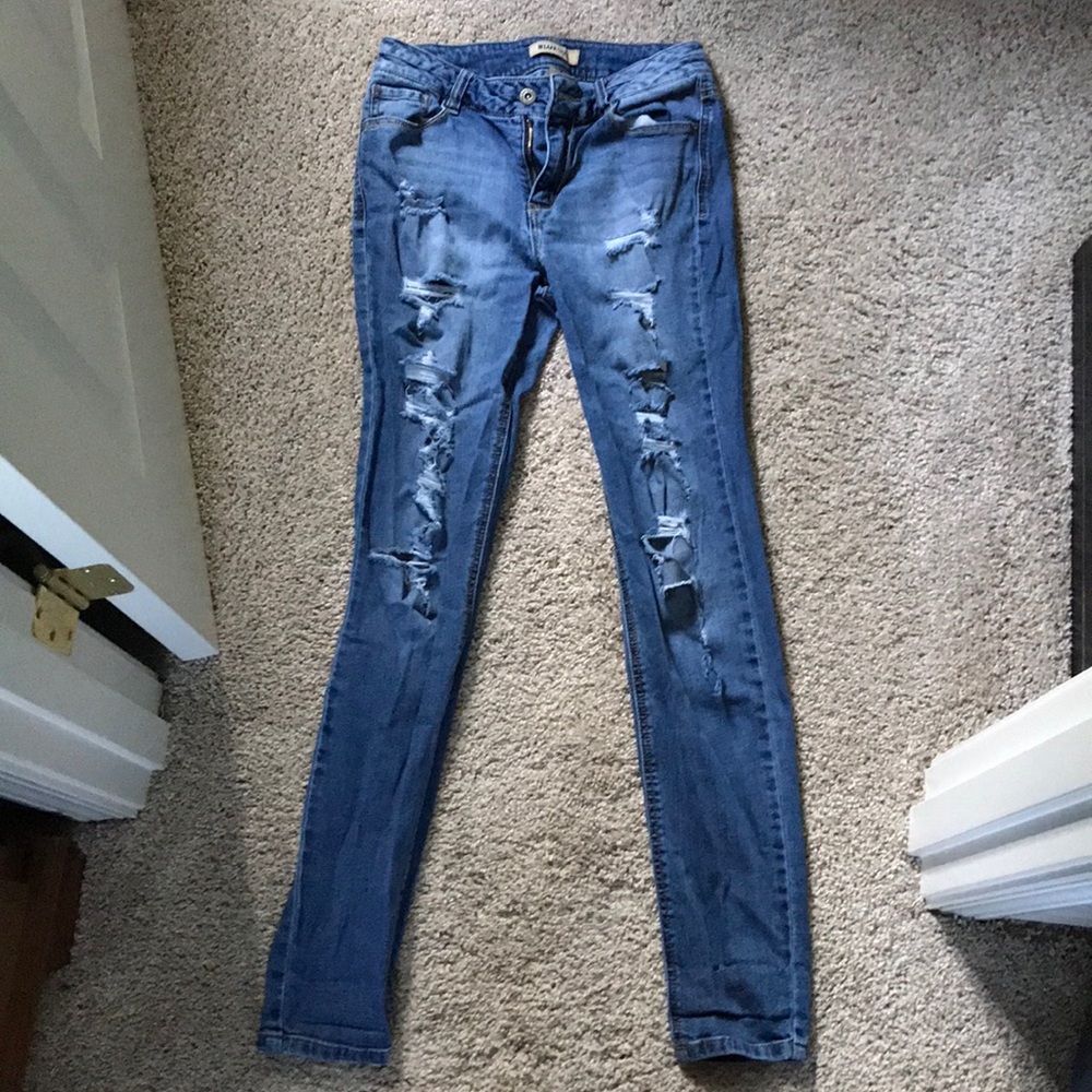 Size 7 Blue Spice ripped jeans!
